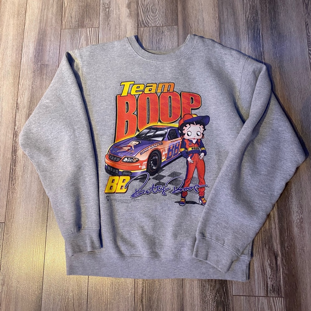 grey betty boop crewneck
